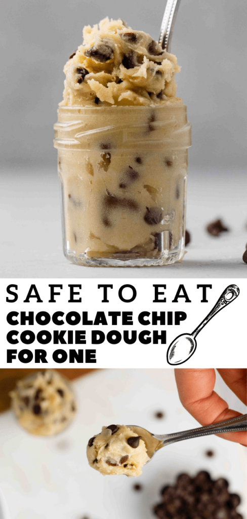 Safe to eat chocolate chip cookie dough for pinterest