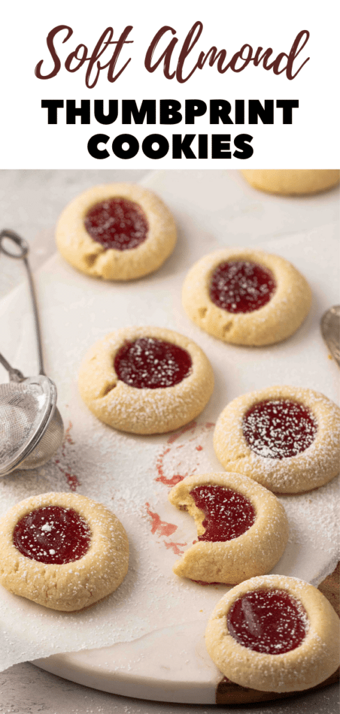 Almond flour thumbprint cookies with jam