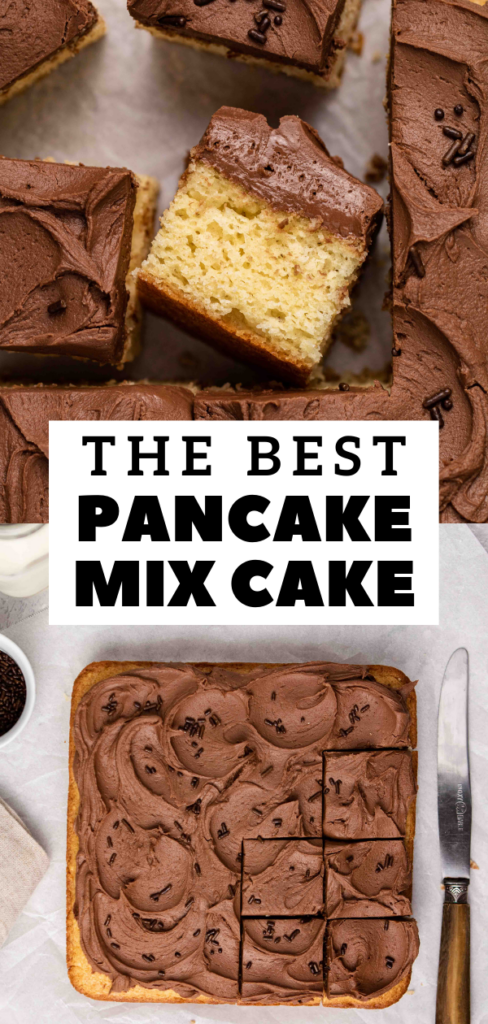 Cake made with boxed pancake