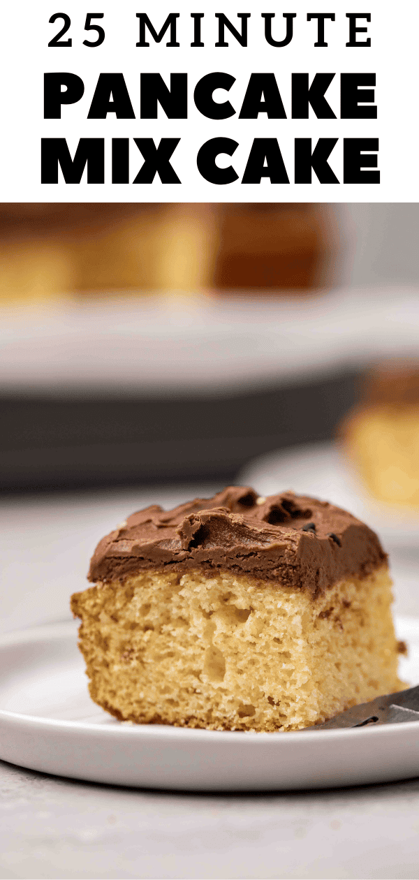 Easy Vanilla Pancake Mix Cake Lifestyle of a Foodie