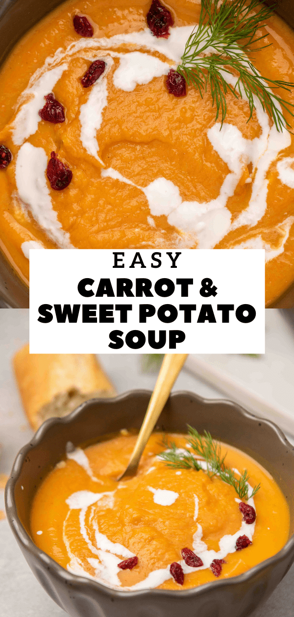 Easy Spiced Carrot and Sweet Potato Soup - Lifestyle of a Foodie