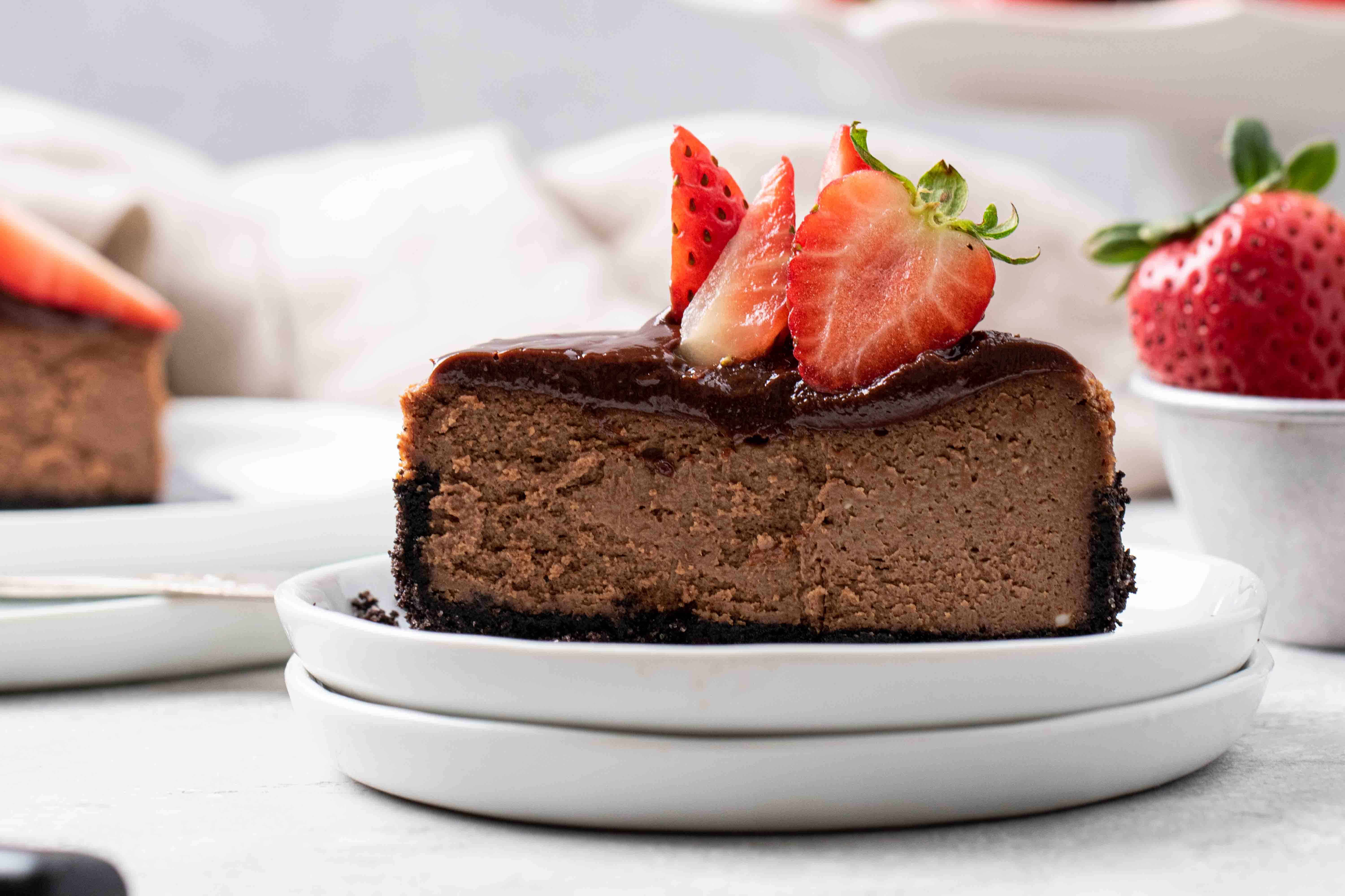 The creamiest chocolate cheesecake mini recipe! Lifestyle of a Foodie