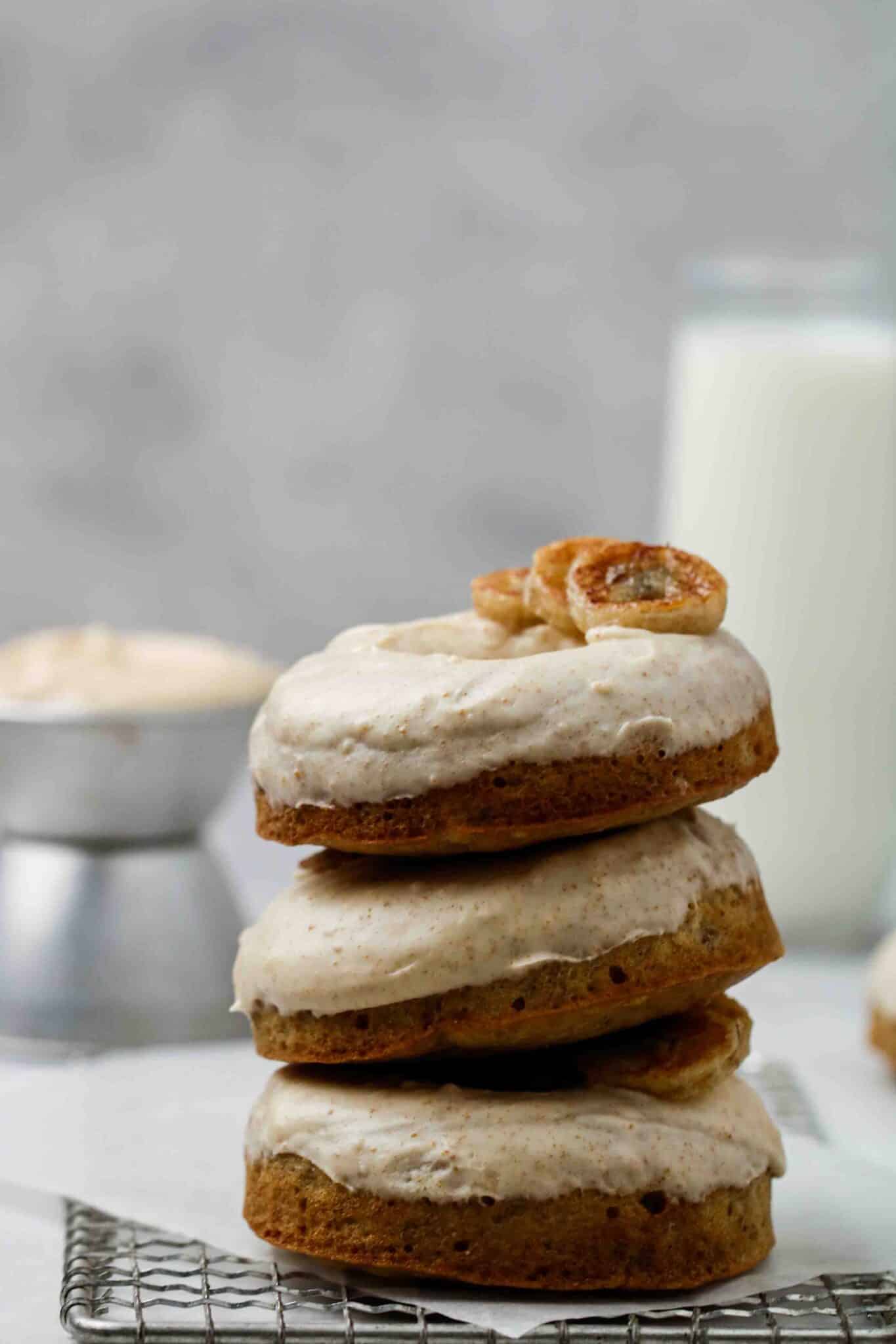 Baked Banana Donuts with Brown Butter Glaze Lifestyle of a Foodie