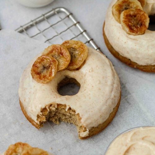 Banana donut photography