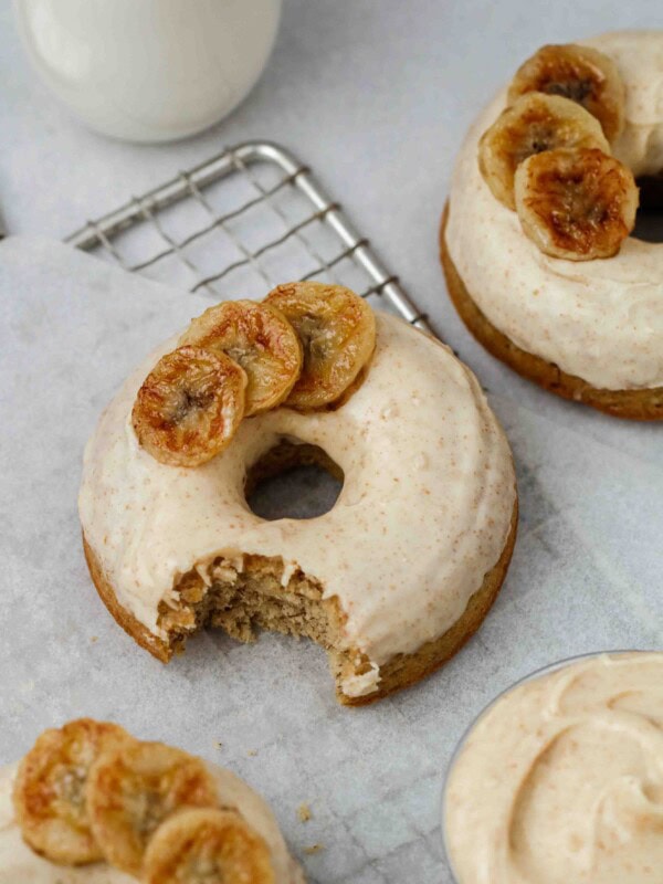 Banana donut photography