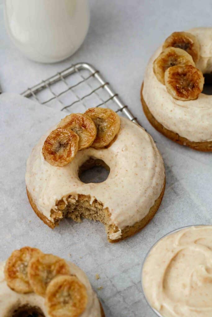 Banana donut photography
