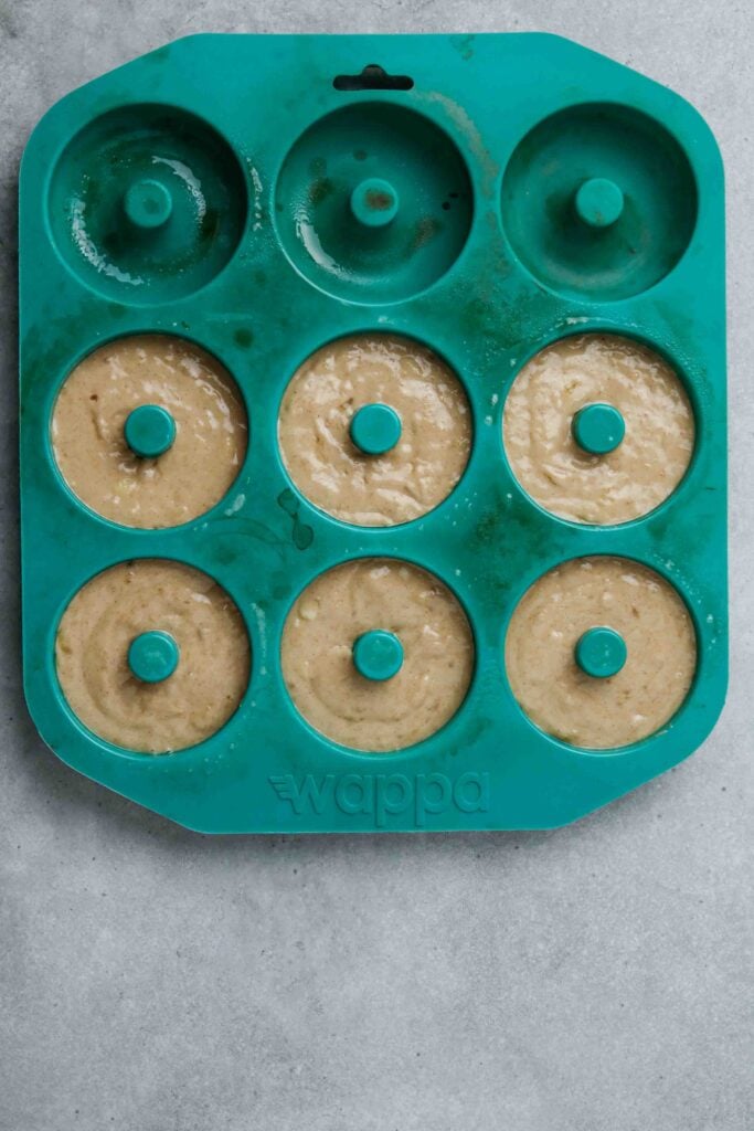Bake the donuts in a large donut pan