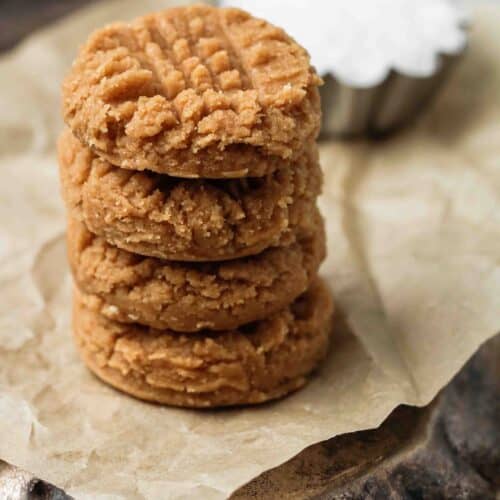 no bake 3-ingredient peanut butter cookies | Lifestyle of a Foodie