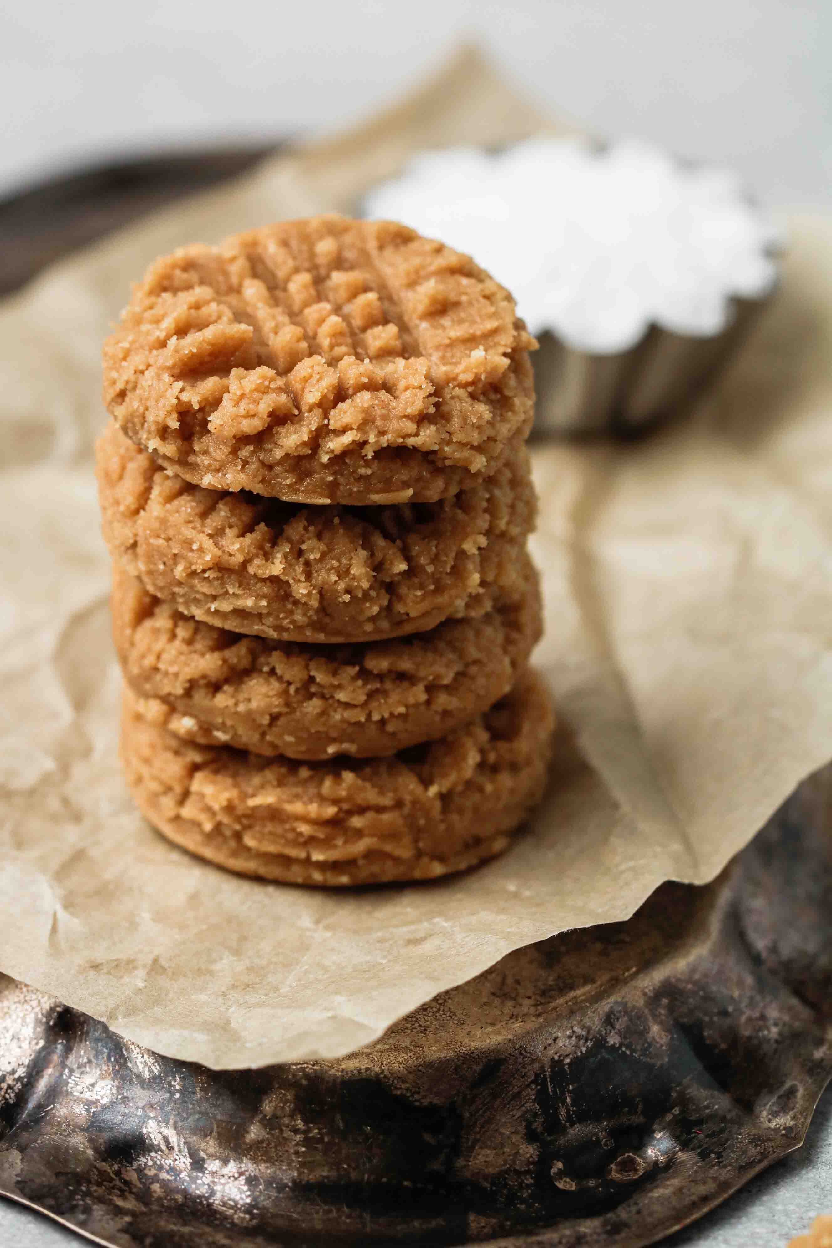 no bake 3-ingredient peanut butter cookies - Lifestyle of a Foodie