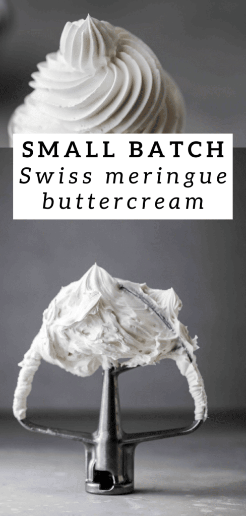 Small batch Swiss meringue buttercream
