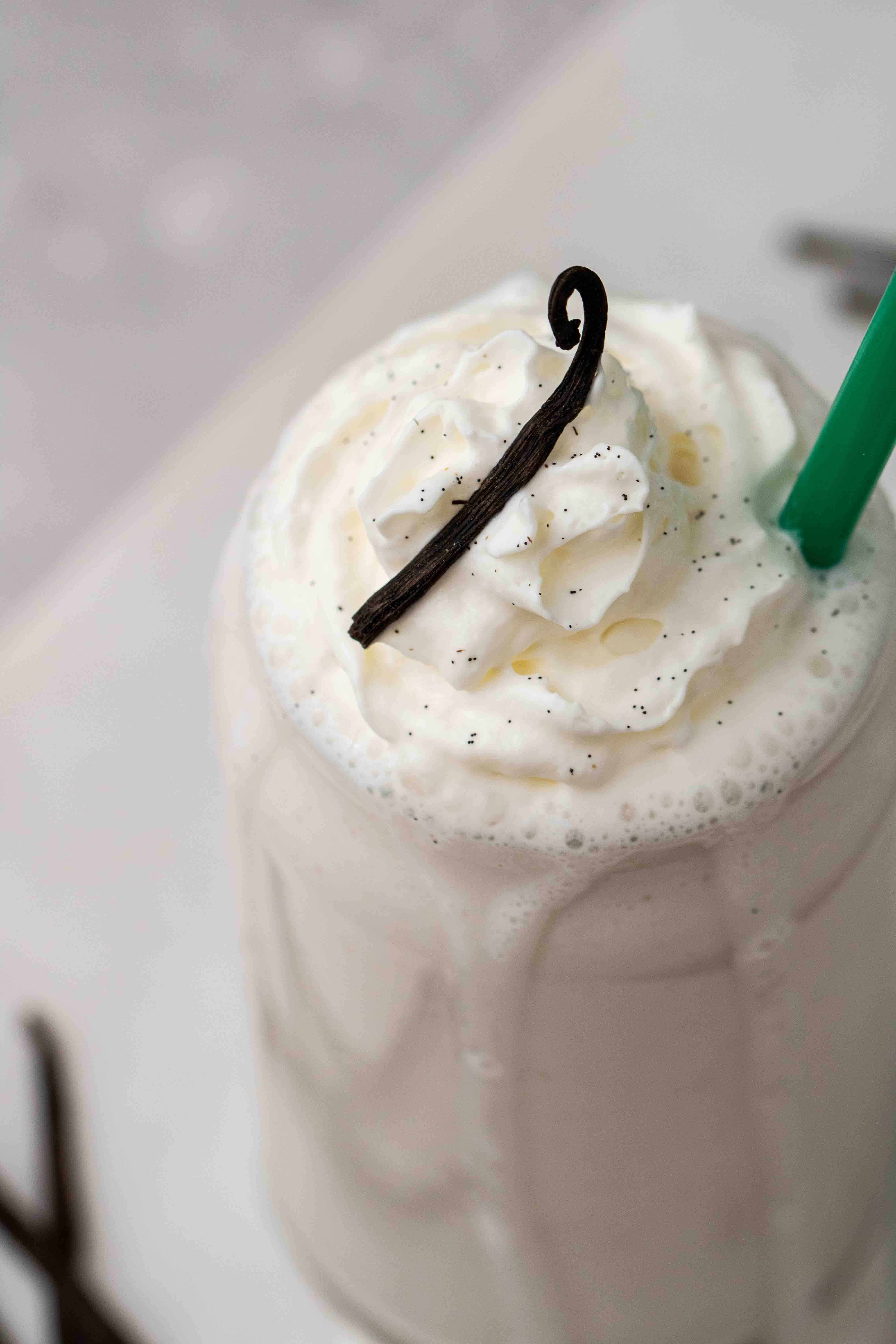 Starbucks Vanilla Bean Frappuccino with No Ice Cream - Lifestyle of a ...