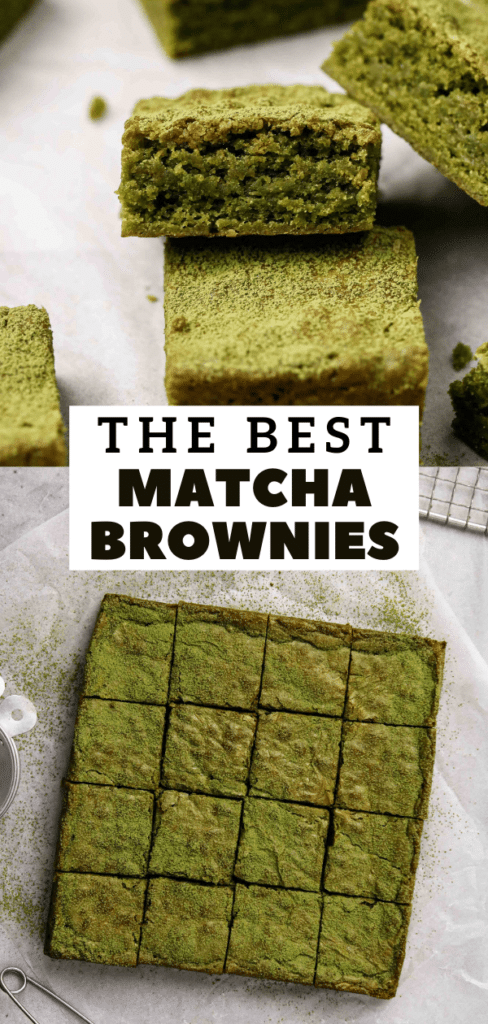 Green tea brownies recipe