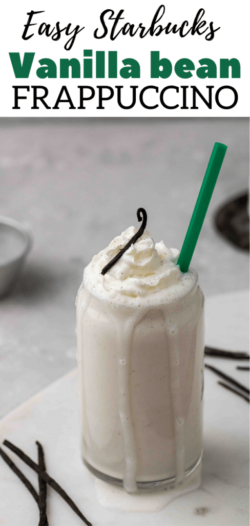 Save money with a homemade vanilla frappuccino