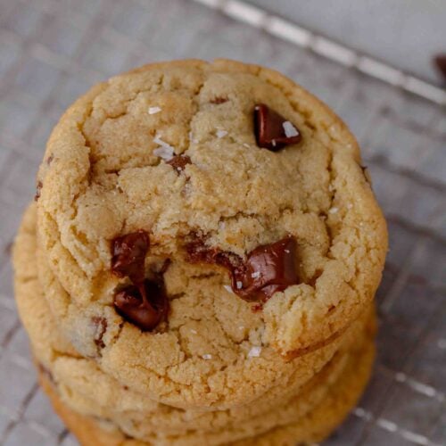 Chocolate chip cookie dough with almond flour