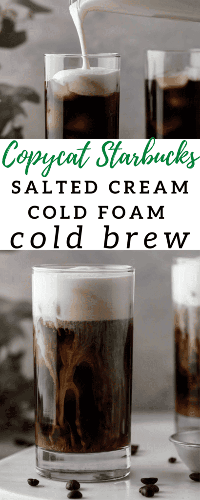 Salted cold foam cold brew