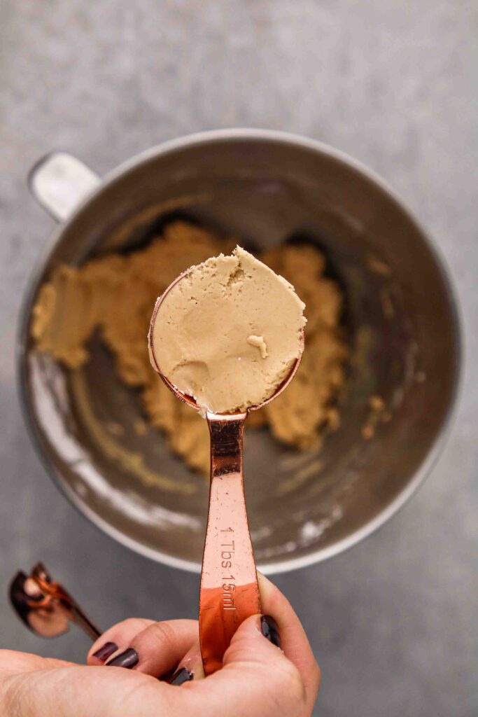 scoop of peanut butter dough