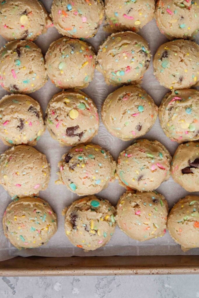 Sprinkles cookie dough