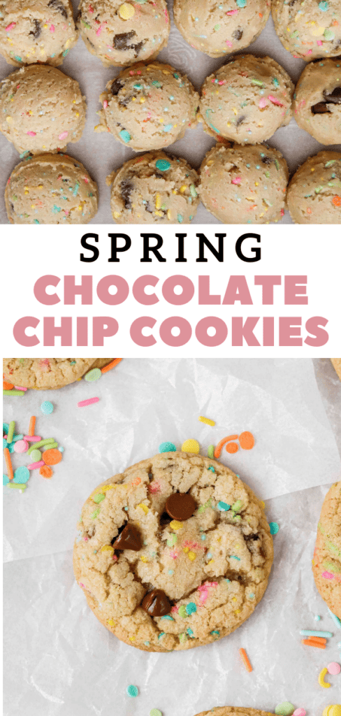 Easter chocolate chip cookies