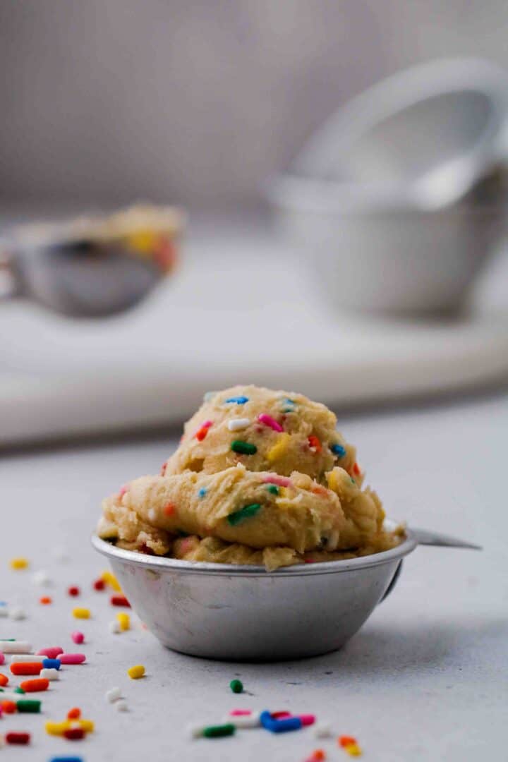 Edible Funfetti Cookie Dough for One Lifestyle of a Foodie