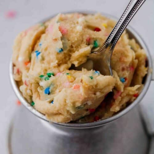 Edible cookie dough for one
