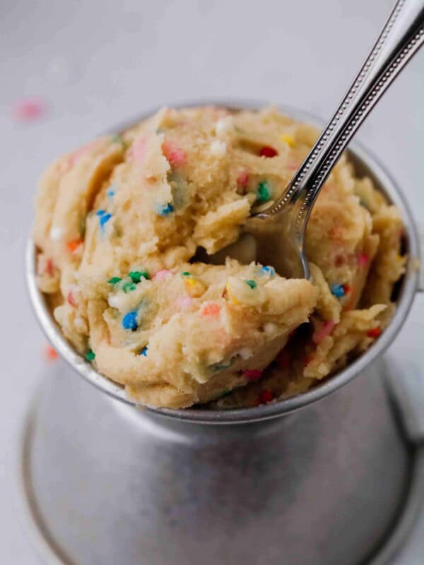 Edible cookie dough for one