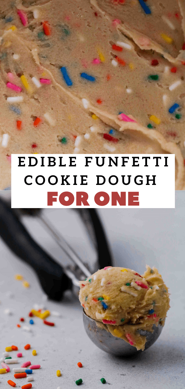 Edible Funfetti Cookie Dough for One Lifestyle of a Foodie