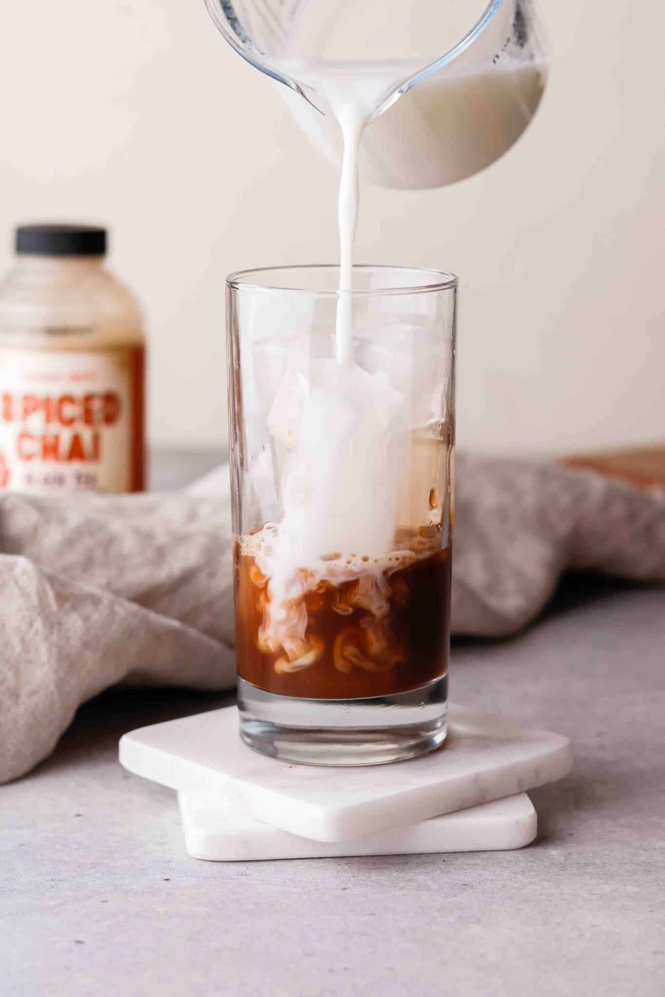 2 Ingredient Starbucks Iced Chai Tea Latte - Lifestyle of a Foodie