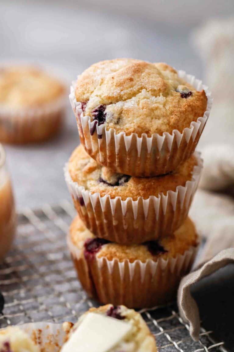 Kid Friendly Blueberry Pancake Mix Muffins - Lifestyle Of A Foodie