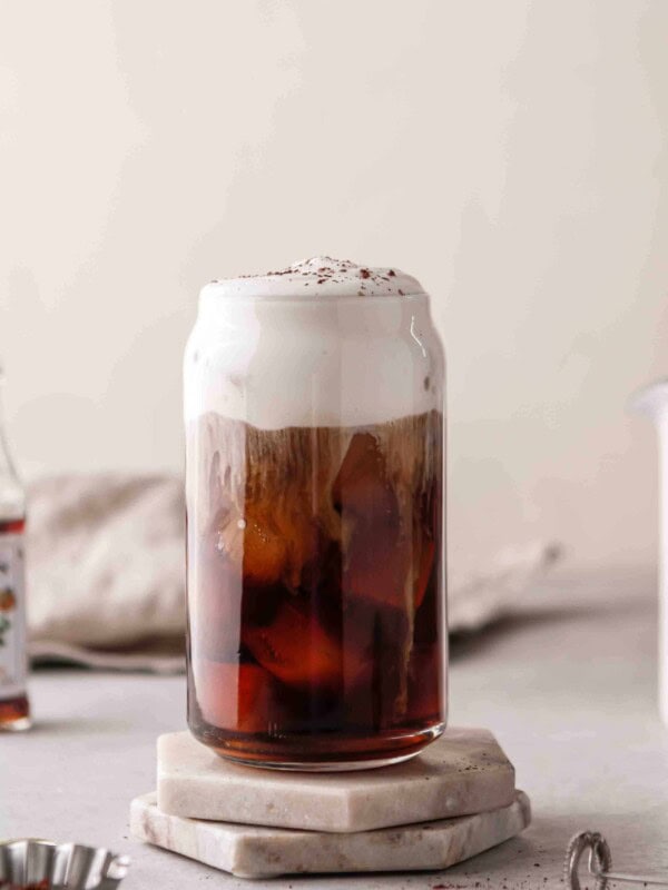 Layered cold brew coffee