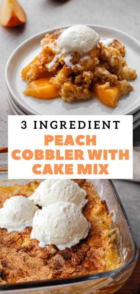 3 ingredient cake mix cobbler