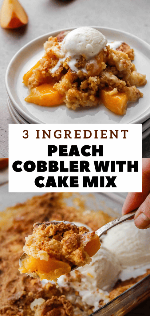Cake mix fruit cobbler