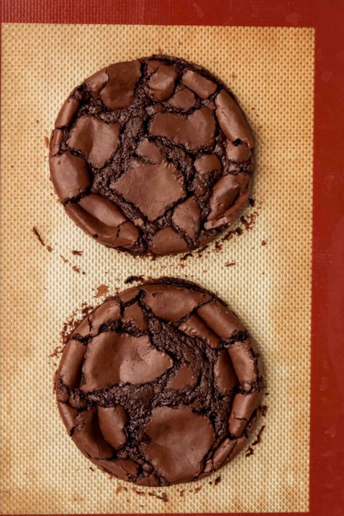 Textured brownie cookies