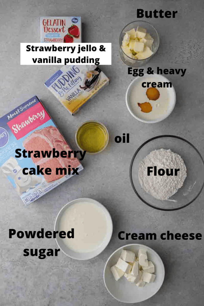 Strawberry shortcake cookie ingredients