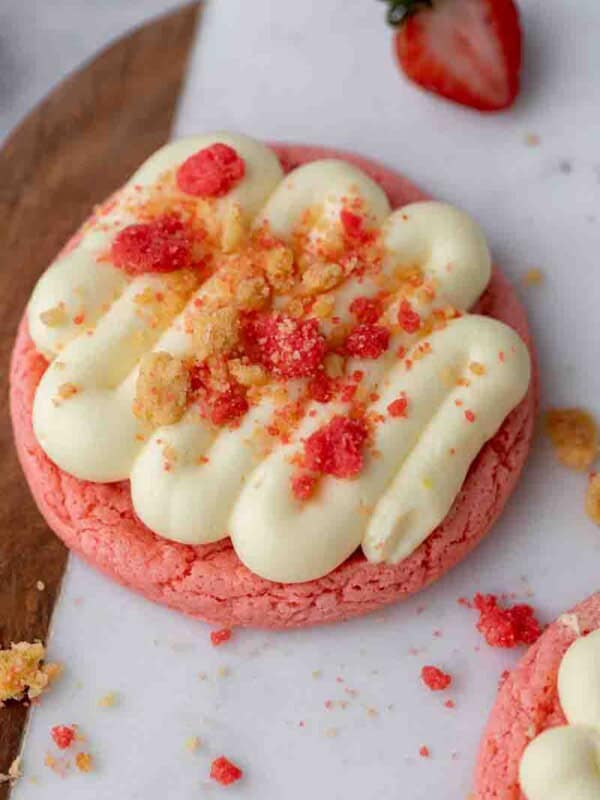 CRUMBL Strawberry Shortcake Cookies