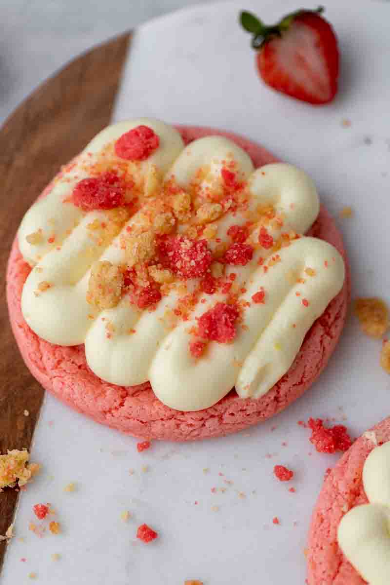 CRUMBL Strawberry Shortcake Cookies
