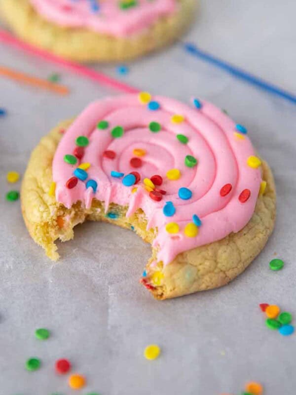 CRUMBL confetti cake cookies