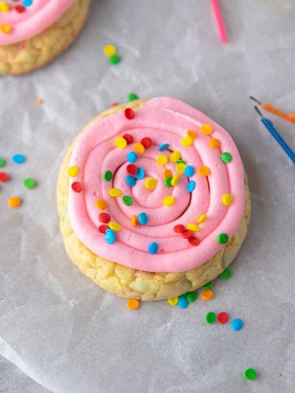 Frosted cake mix cookies