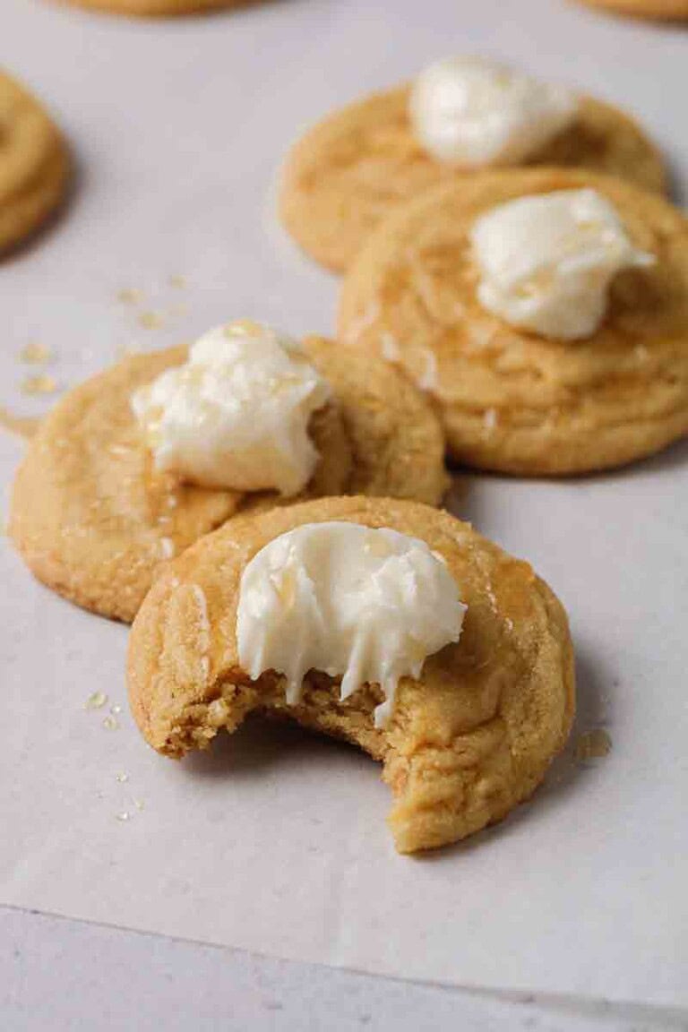 CRUMBL Cornbread Cookies with Honey buttercream - Lifestyle of a Foodie