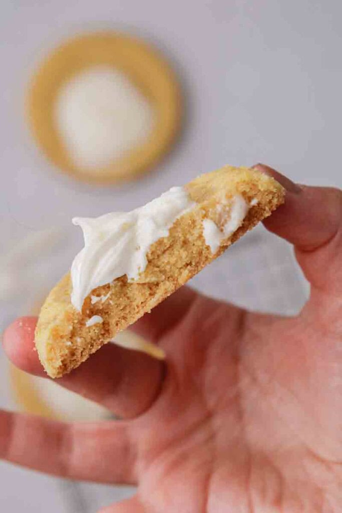 Texture of CRUMBL cornbread cookies