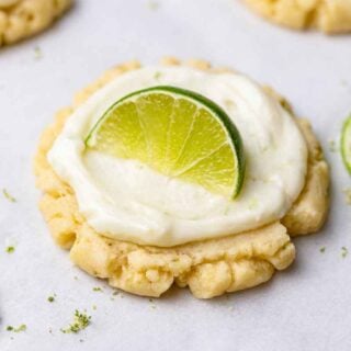 Chilled CRUMBL coconut lime cookies