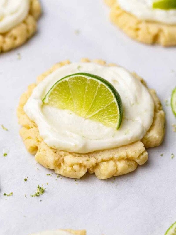Chilled CRUMBL coconut lime cookies