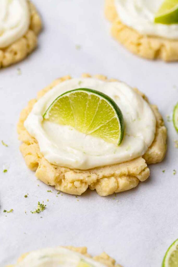 Chilled CRUMBL coconut lime cookies 