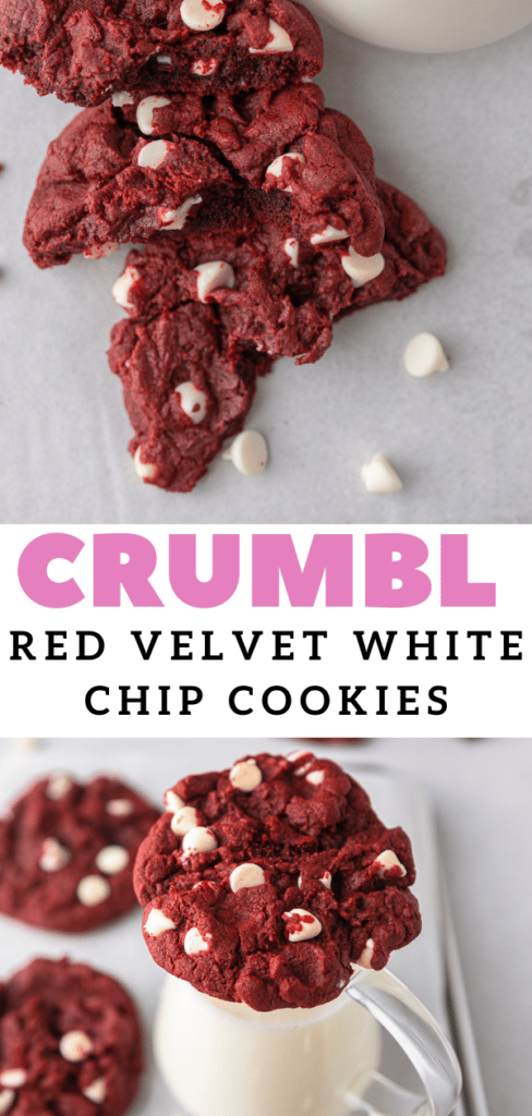Easy red velvet chocolate chip cookies