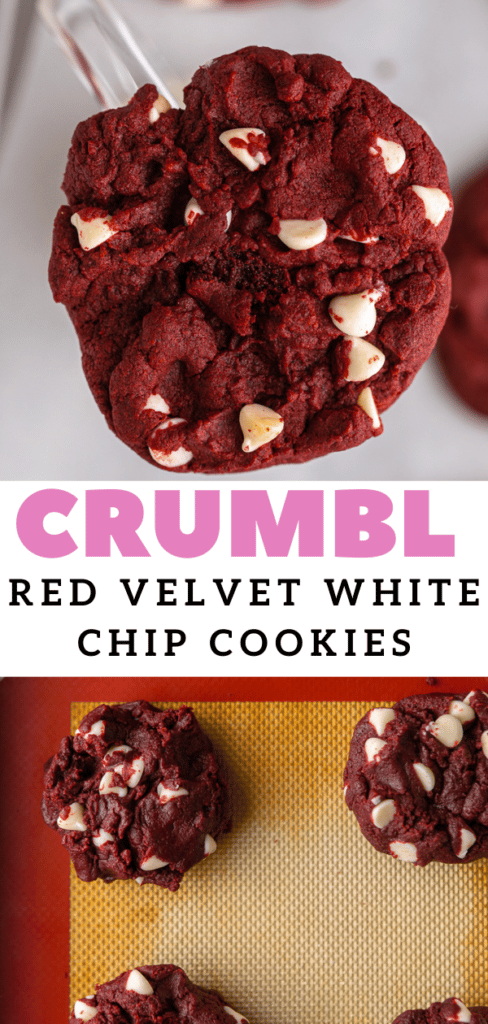 CRUMBL Red Velvet White Chip Cookies
