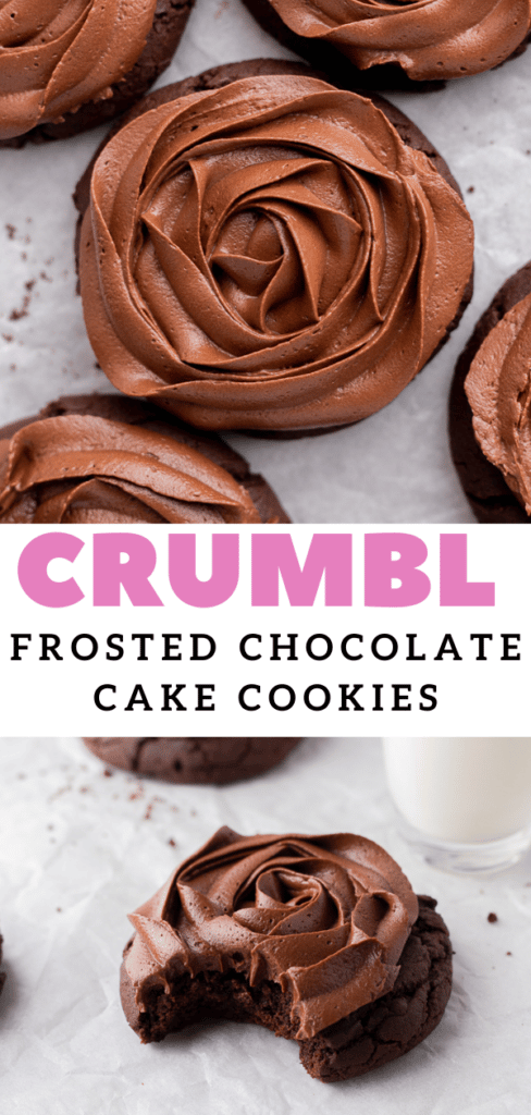 CRUMBL chocolate cake cookies