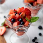 Watermelon berry fruit salad