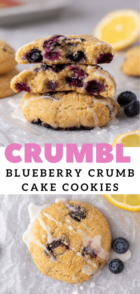 Texture of blueberry muffin top cookies