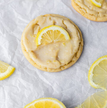 CRUMBL lemon glaze cookies