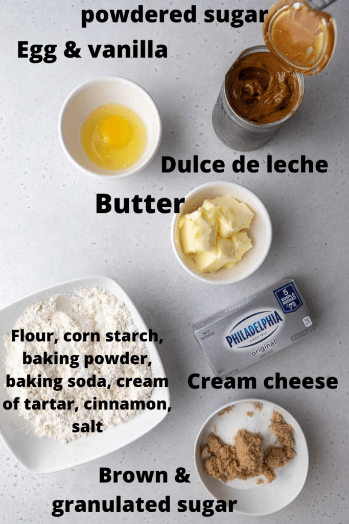 Crumbl dulce de leche cookie ingredients