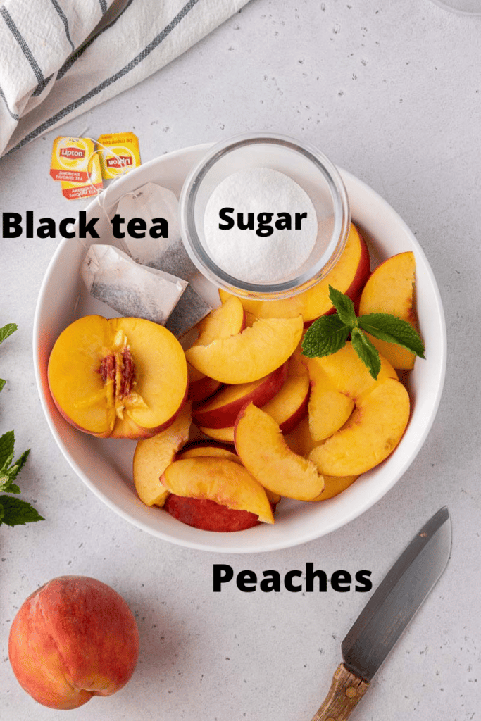 Peach iced tea ingredients